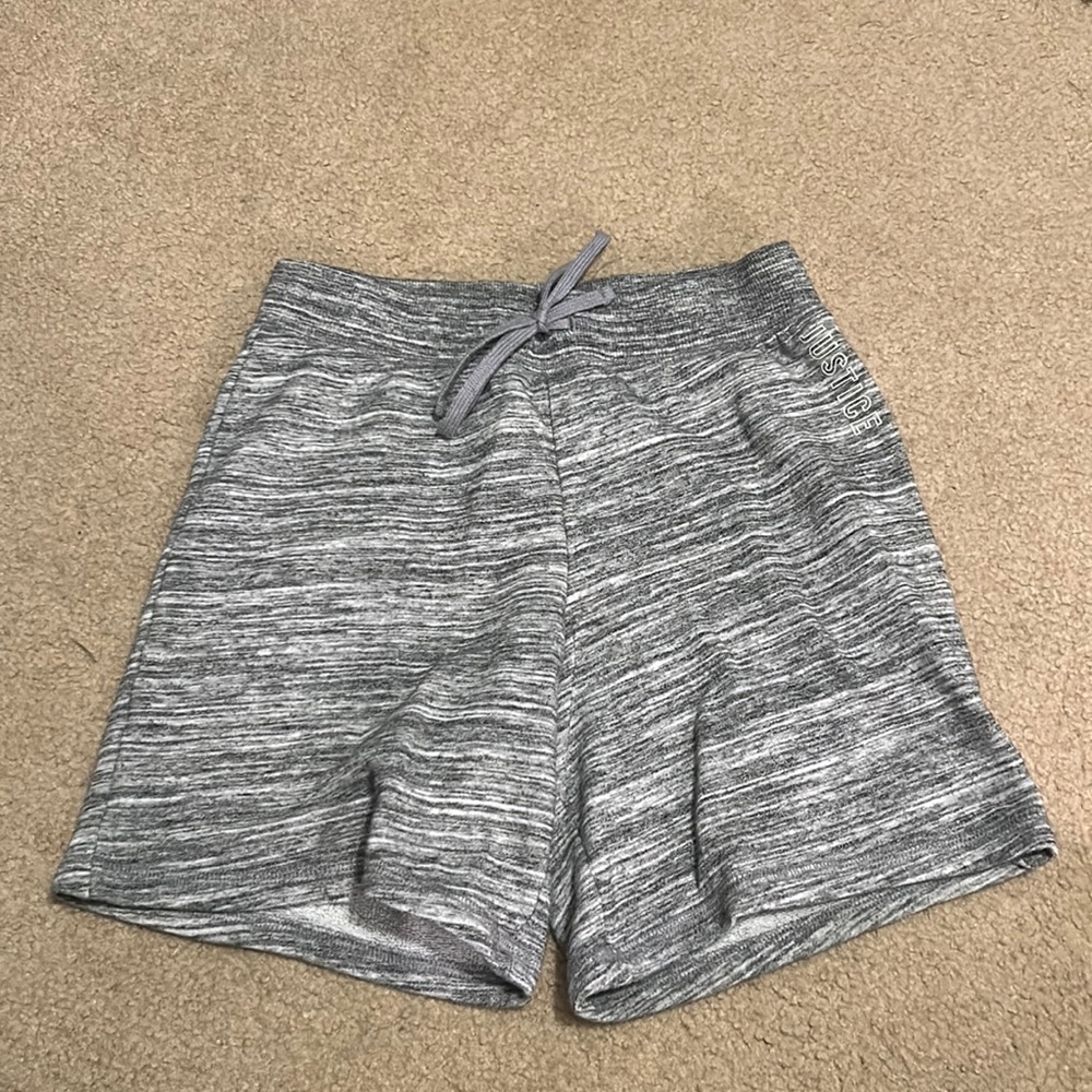 justice shorts gray and small hints of white